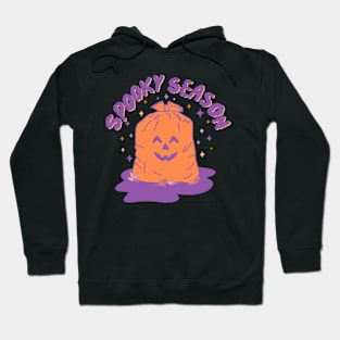 Spooky Season Jack-O-Lantern Trash Bag nostalgia Hoodie